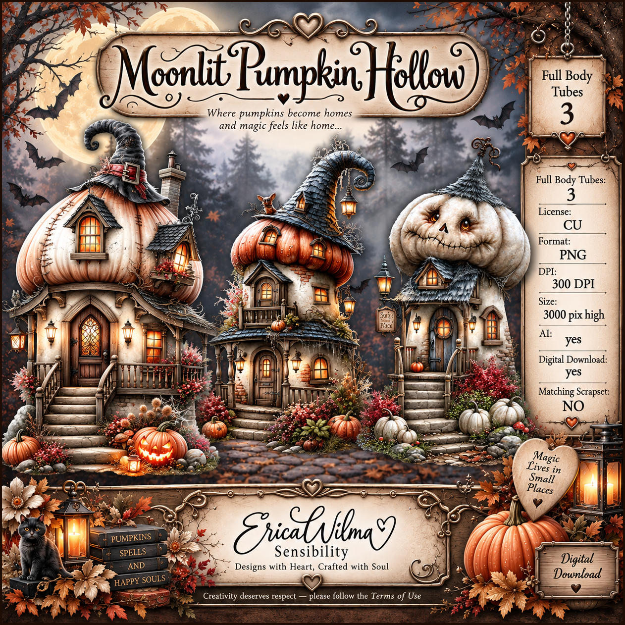 (image for) EW AI Moonlit Pumpkin Hollow - Tubeset 2026